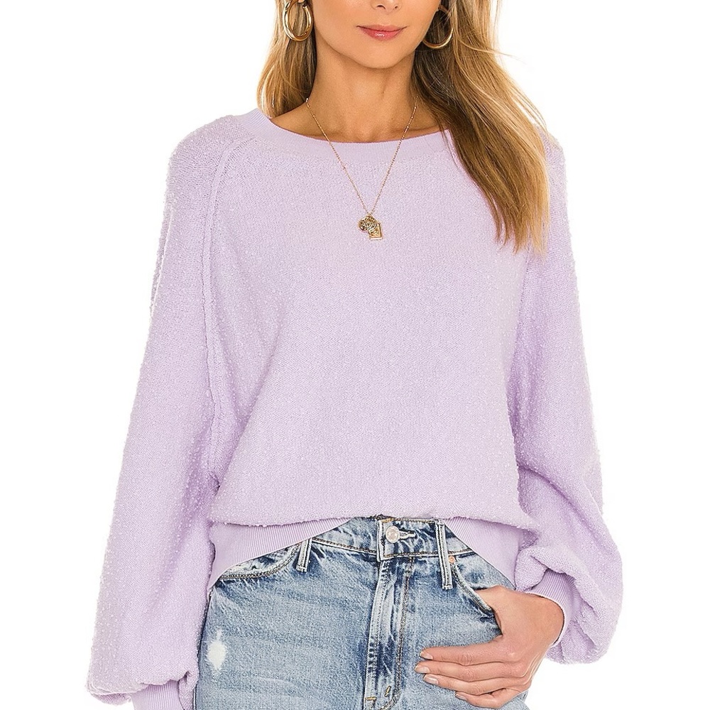 FREE PEOPLE Found My Friend Sweater | XL | Lavender